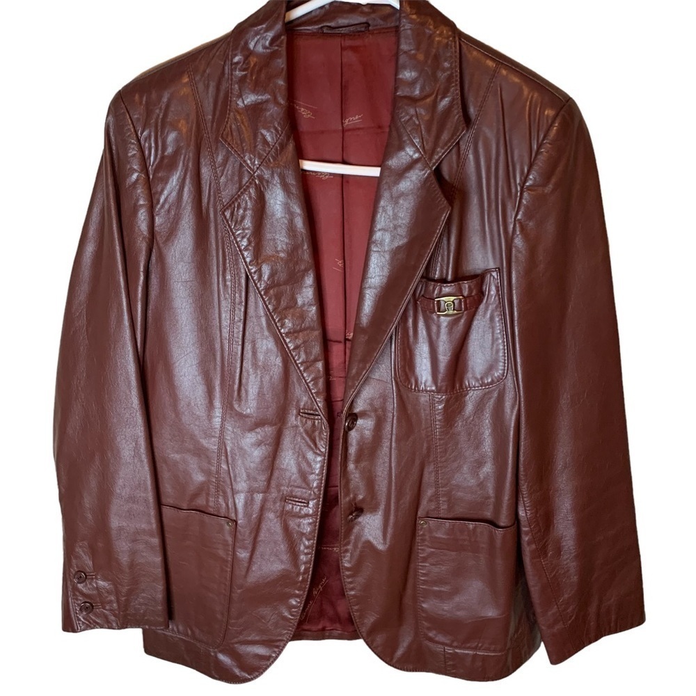 Vintage Aigner Leather Jacket - Picture 7 of 9